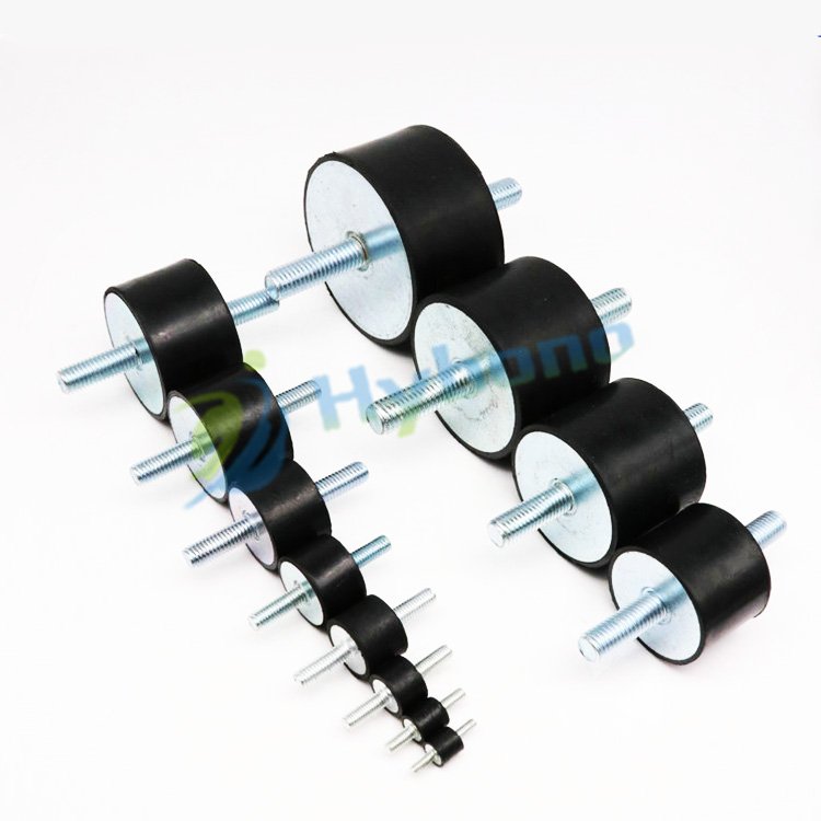 Vibration Absorbing Speaker Round Rubber Feet Pads for Audio Accessories Amplifier Isolator Moulded Rubber Foot Cushion