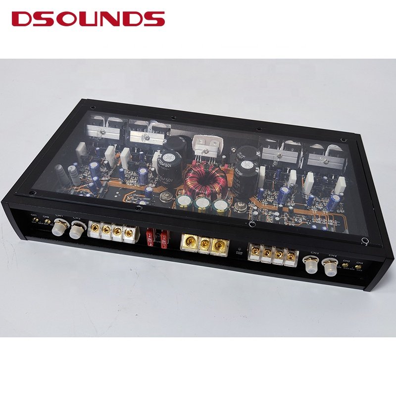 Class AB Car Amplifier HIFI Series 120Wx4CH Car Audio Amplifier with Full Range for Car Audio Speakers