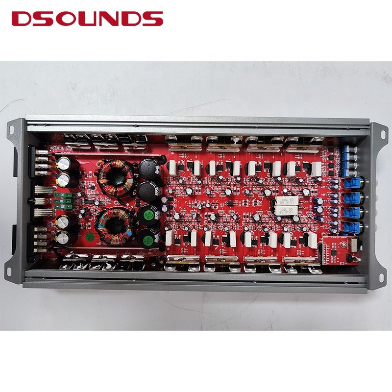 8 Channel Post Power Amplifier 85Wx8CH with 8 Channel Car Audio Amplifier of High Power for Car Subwoofer Speaker