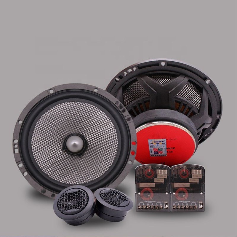 6.5 Inch 3 Way Car Front Door Speakers Audio Component Full Range Tweeter Woofer Speaker