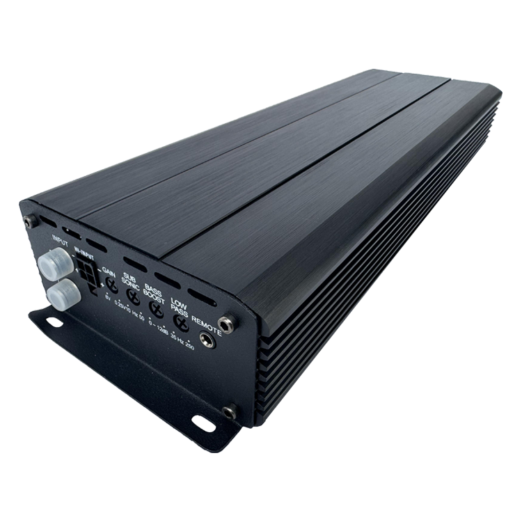 High Quality Class D Full Frequency Amplifier 2000W 1 Channel Car Audio Speaker System Car Bass Speaker