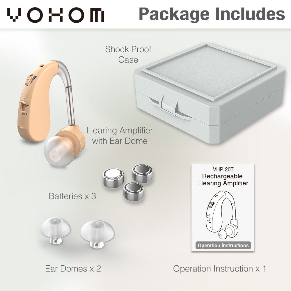 VOHOM Hearing Aid for the Deaf Aids Hearing Good Price List Wholesale OEM Mini Ear BTE Audifonos Hearing Aids
