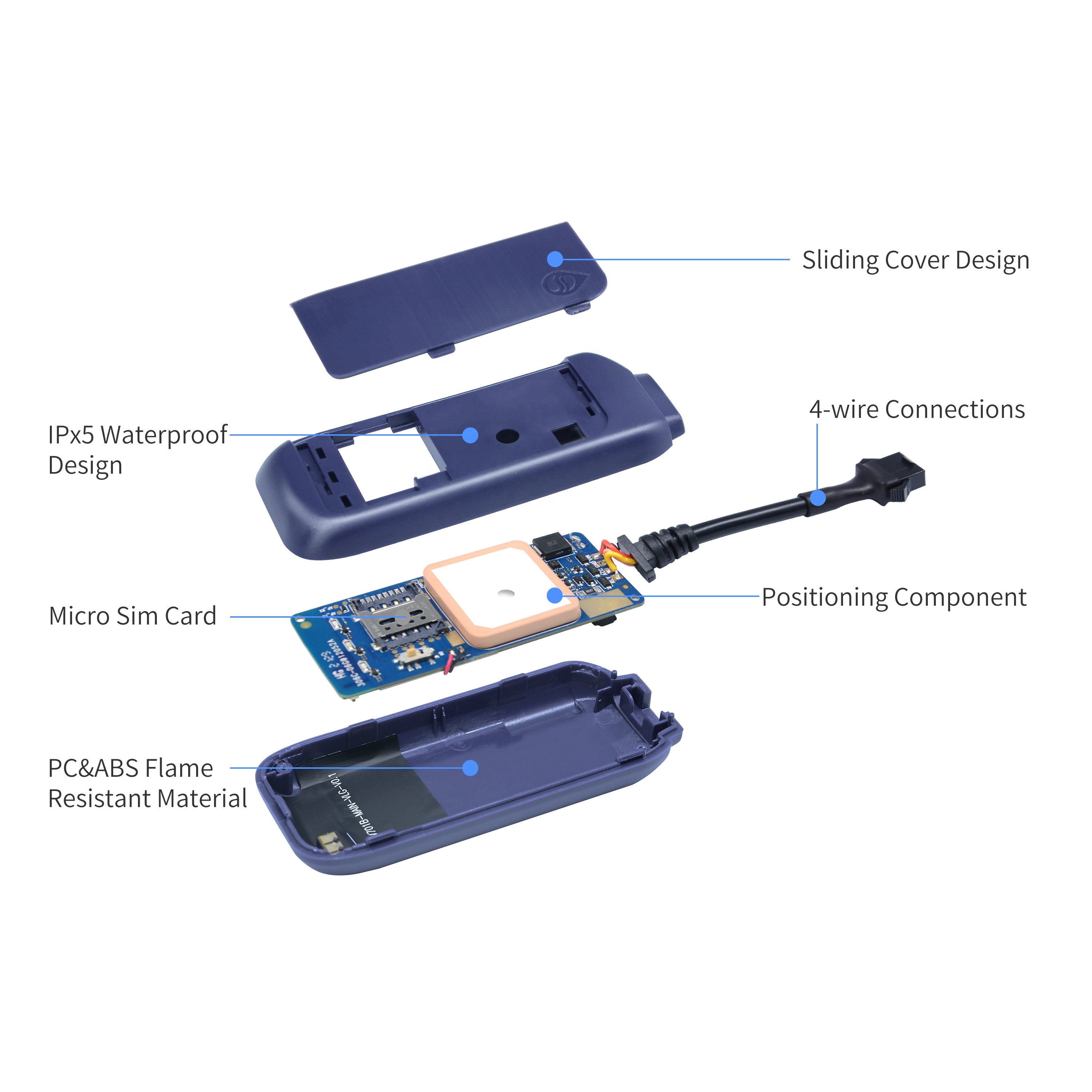 Rastreador Y Localizador Inteligente GPS Para Carros Traceur GPS Moto with Open Source Code