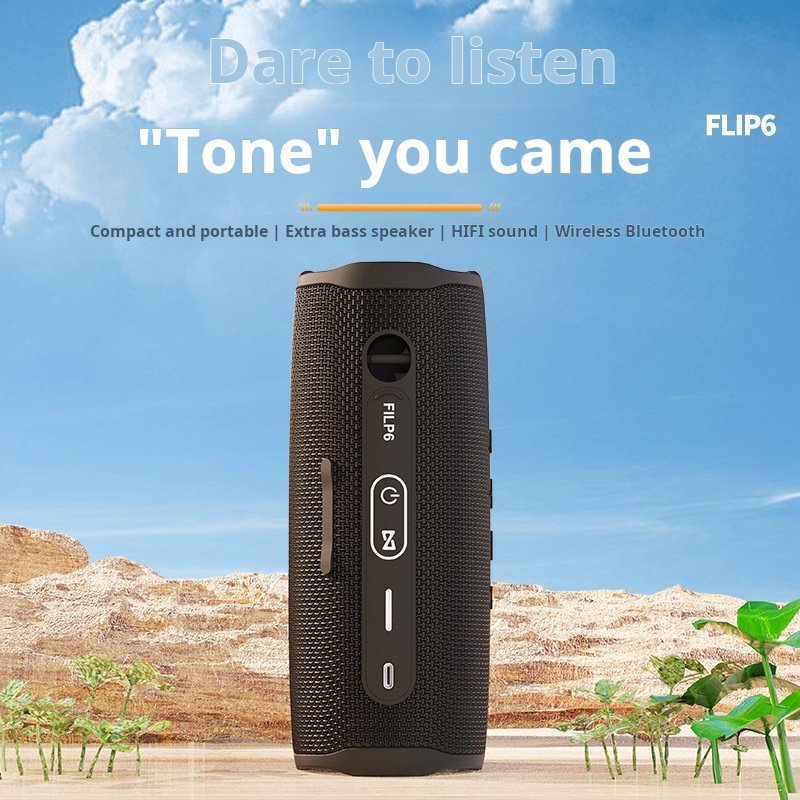 Flip6 Bluetooth Speaker Multi-function Speaker Outdoor Portable Waterproof Subwoofer Wireless Home Mesh Dual Speaker