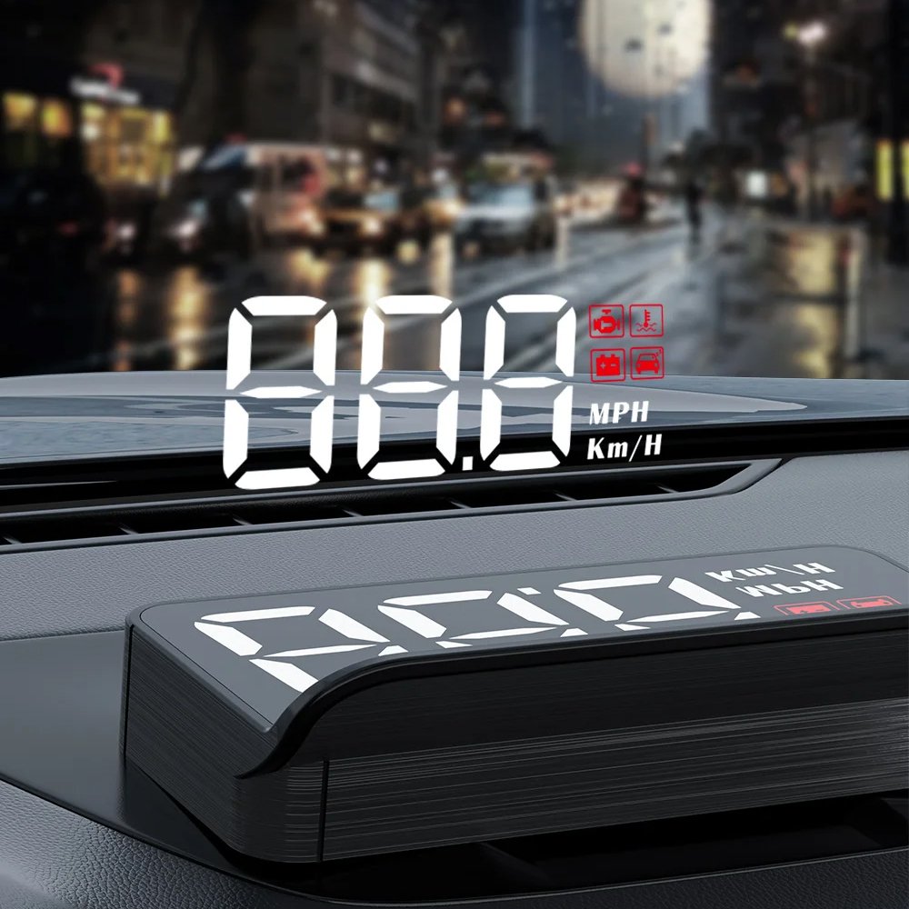 WiiYii Factory Direct M3 OBD2 Mirror Speedometer LED Head Display Car Truck Features Speed Water Temp Display Direct OBD