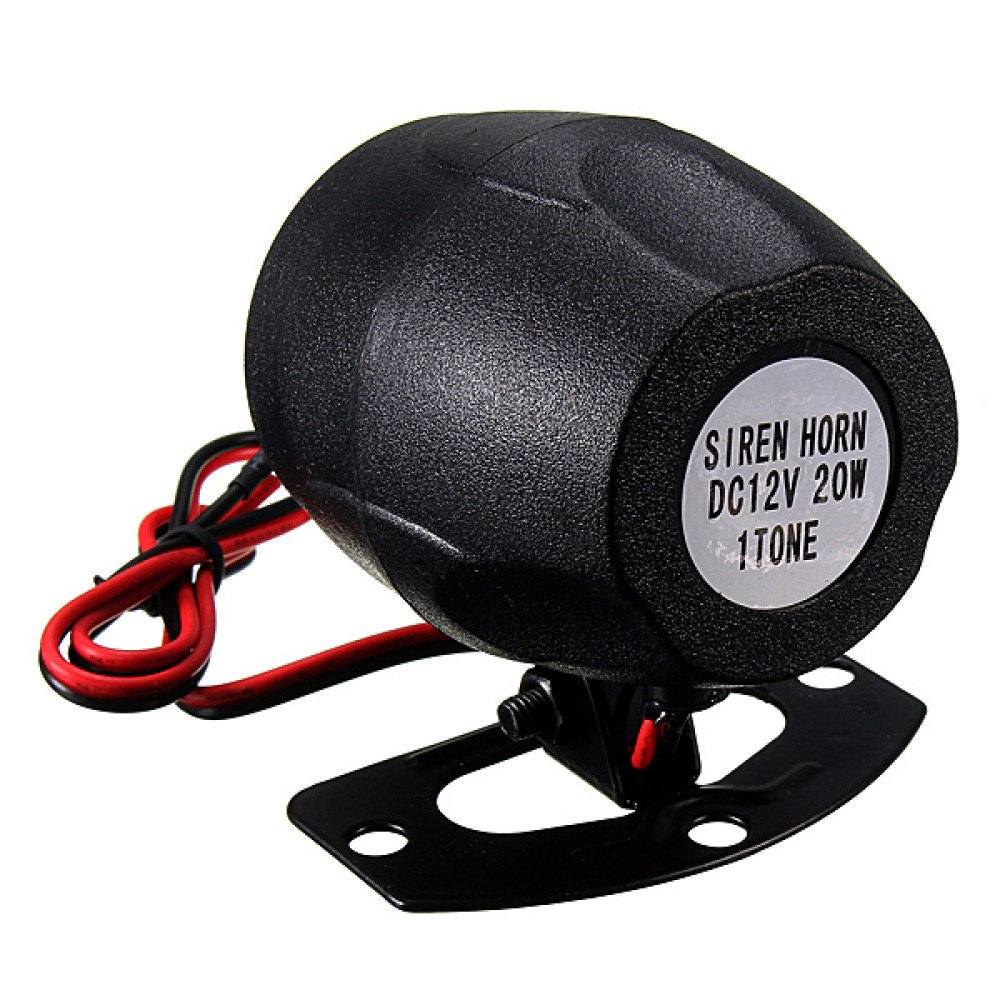 12V 50W Air Siren Horn Warning Megaphone Car Truck MIC Speaker Sounds Loud