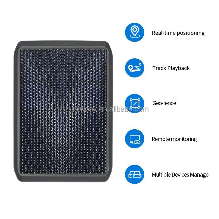 Accurate Car Tracker 10000mAh Solar GPS Tracker Vehicles Assets Container Solar Tackers Overspeed Alarm