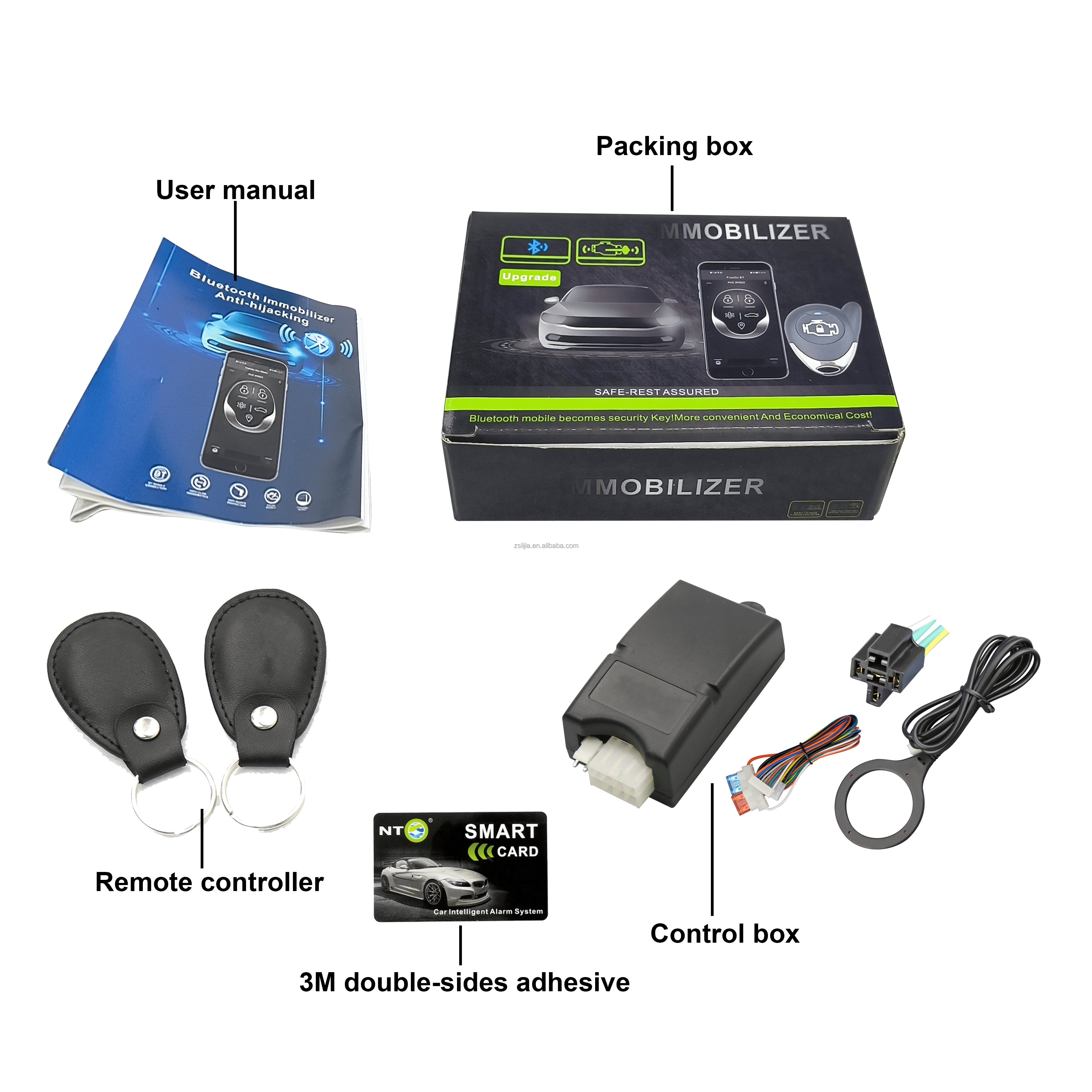 NTO Universal Anti-Robbery Anti-Hijacking 2.4Ghz Smart Lock Wireless Relay Car Accessories Alarm System Immobilizer