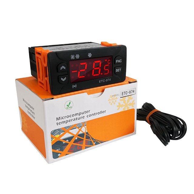 Thermostat for Indoor Use for Refrigerator Freezer Display Cabinets ETC-974 Digital Temperature Controller