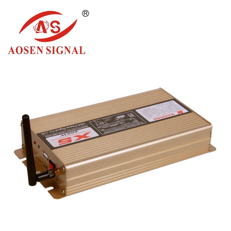 X5 Warning Emergency Alarm Fire Wireless Siren Horn PA Speaker With 2 Unit Ultra Slim Speakers