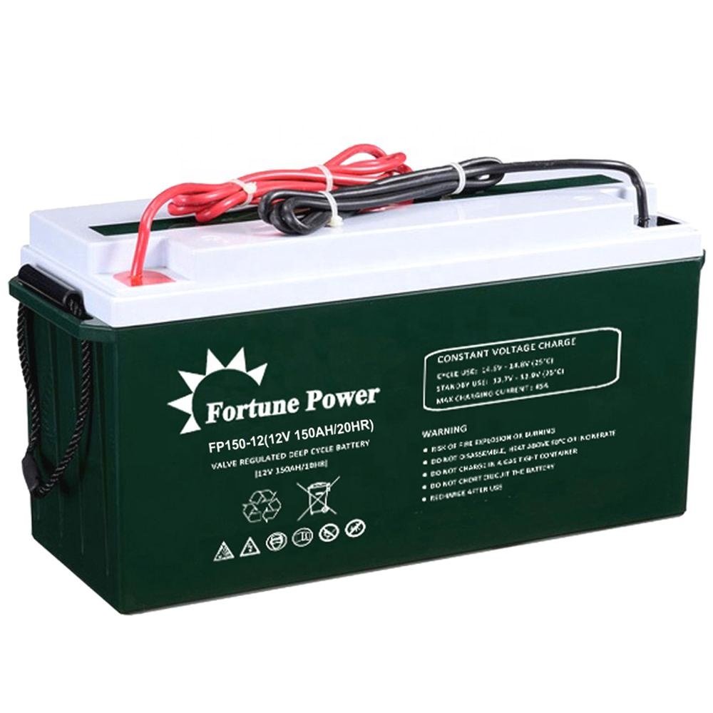 Fortune Power Deep Cycle Batteries 12v 150ah UPS Solar Battery Charger Battery