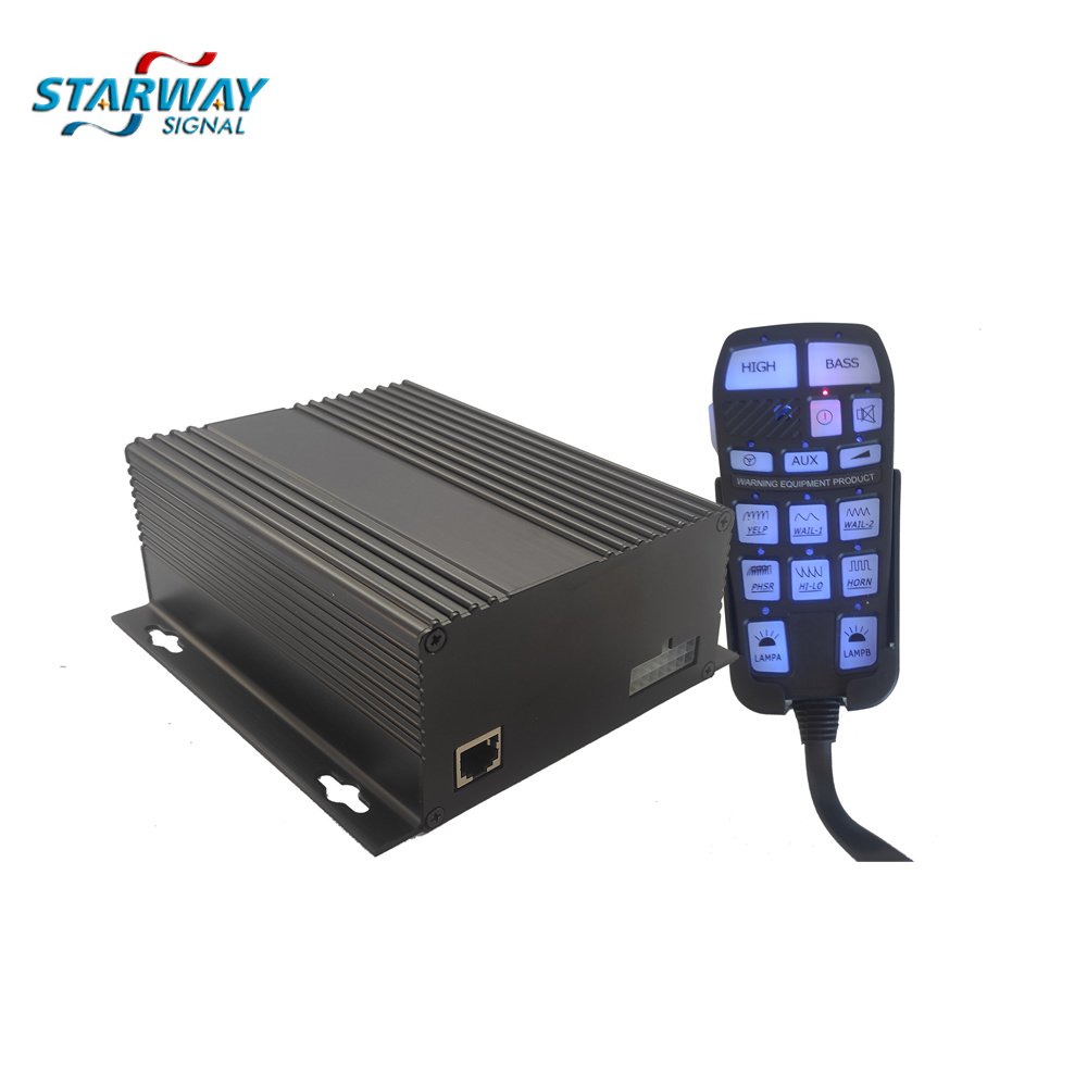 Multi-Tones Wired Control 7 Tone Car Alarm Siren Ambulance 100W Siren and Horn