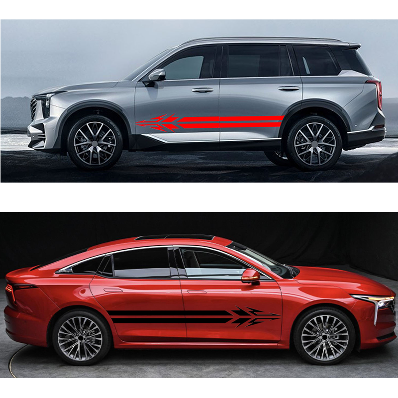 Car Hood Stripe Sticker Racing Body Stripes Stickers Vinyl Modified Stripe Decal for Car Hood Roof Bumper