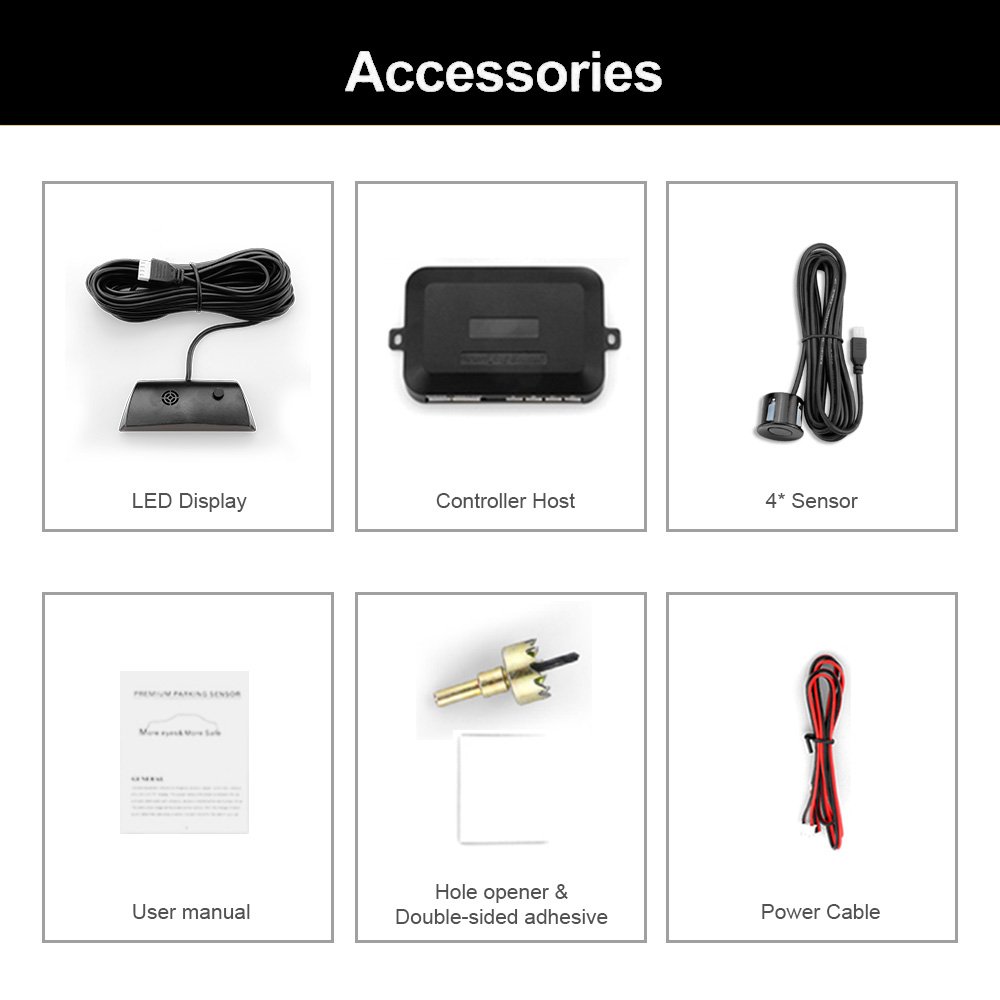 Hot Sale Auto Electronics Car Alarm Parking Sensor Cheap Price Car radar Sensor Car Reversing radar