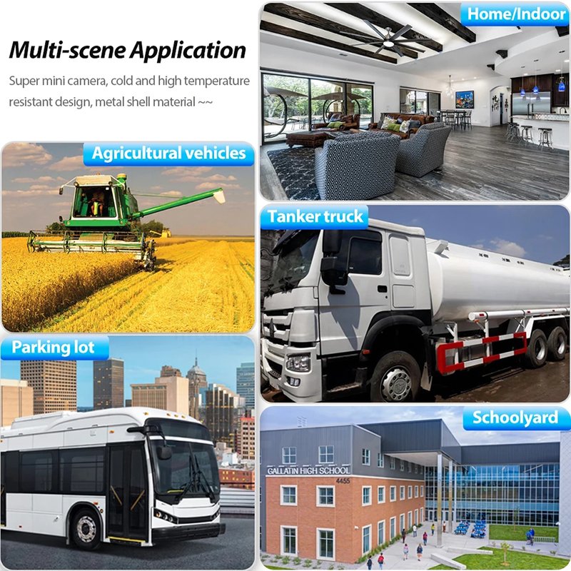 Rscamtom 5MP 4G Sim Card Aluminum Alloy Car Camera IP66 Outdoor Waterproof Human Detection Alarm 4G Dash Camera