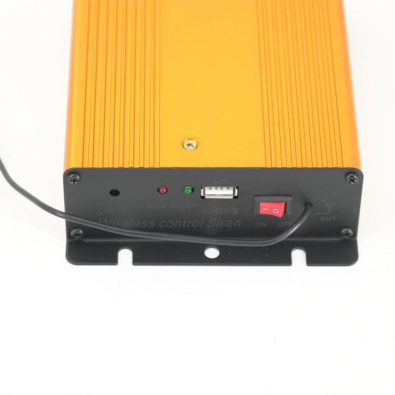 12V 18 Sound Loud Siren 12V Alarm 200W Car Ambulance Fire Truck Warning Alarm Siren Horn Alarm Siren MP3 Function