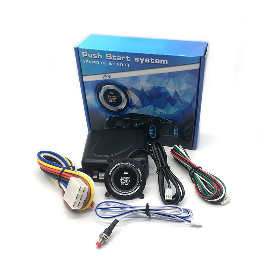 Universal Car Alarm Engine Start Stop System Keyless Entry Push Button Start