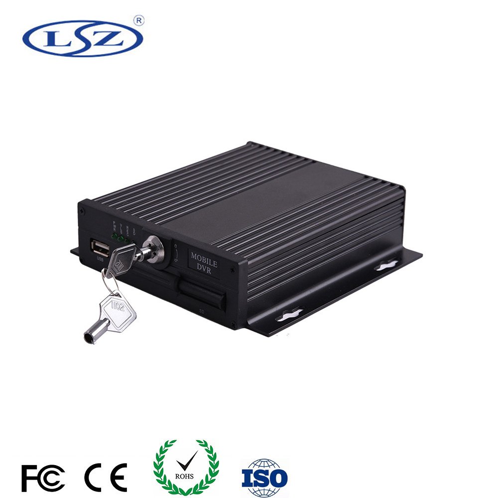 4-Channel H.264 Mobile DVR Car SD Card MDVR for Truck Bus Digital Video Recorder