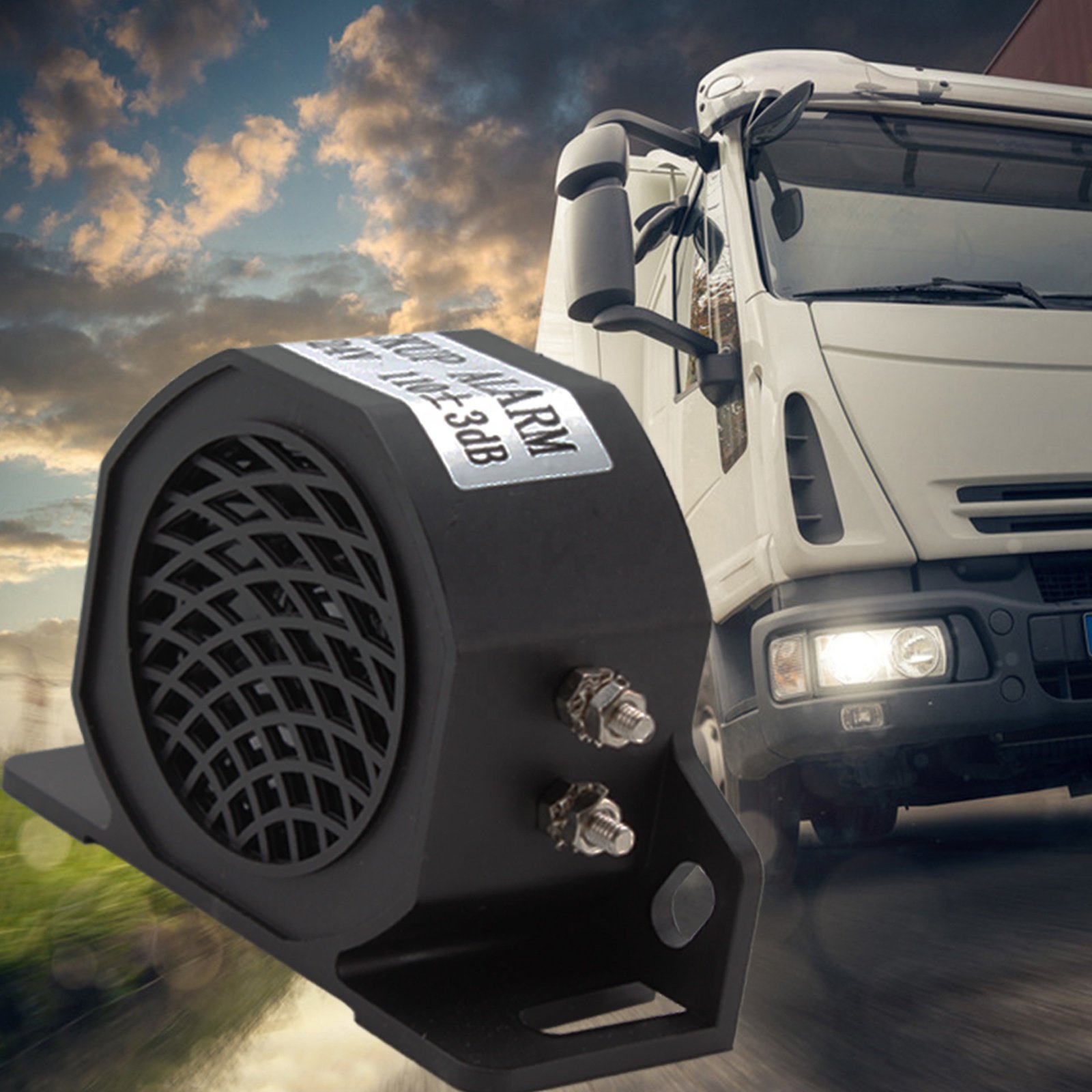 C- Truck Back-up Alarm 105dB 12V/48V Car Reverse Horn BIBI Buzzer Warning Alarm Siren Waterproof Industrial Heavy-Duty Backup