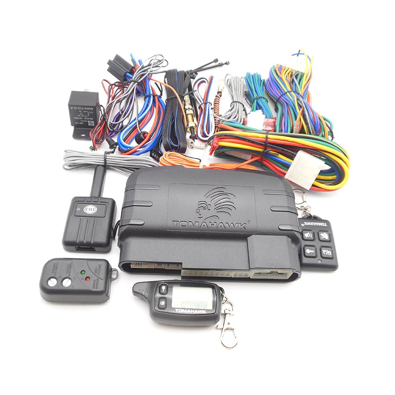 Tomahawk TW-9010 Two-zone Shock Sensor Programmable Anti Hijack Anti Theft Engine Remote Start Two Way Car Alarm