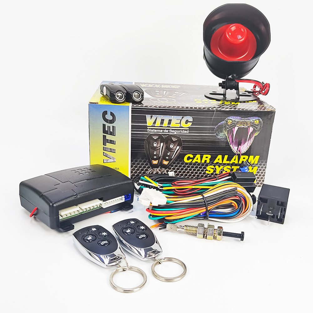 12v Dc Vehicle System One Way Protection Security System Keyless Entry Siren Alarm for Car