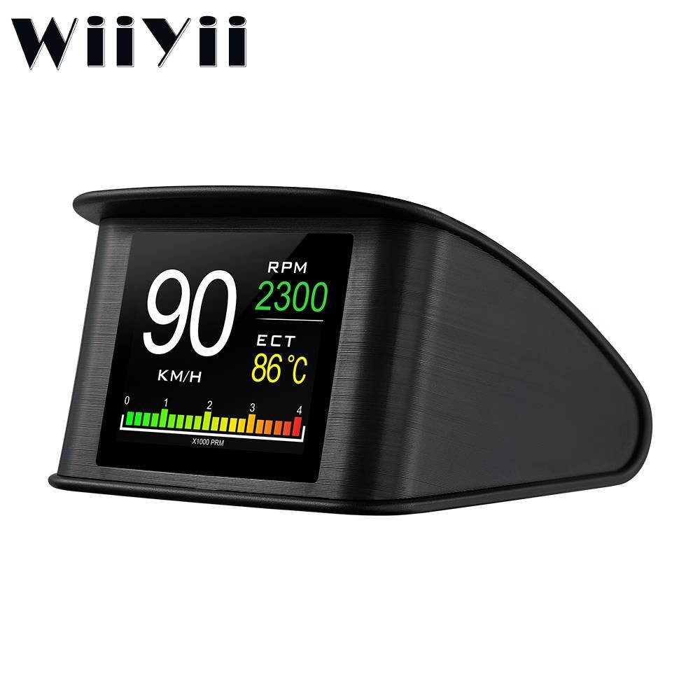 New Smart Digital Meter OBD2 P10 Car HUD Head up Display Overspeed RPM Voltage Diagnostic Tool