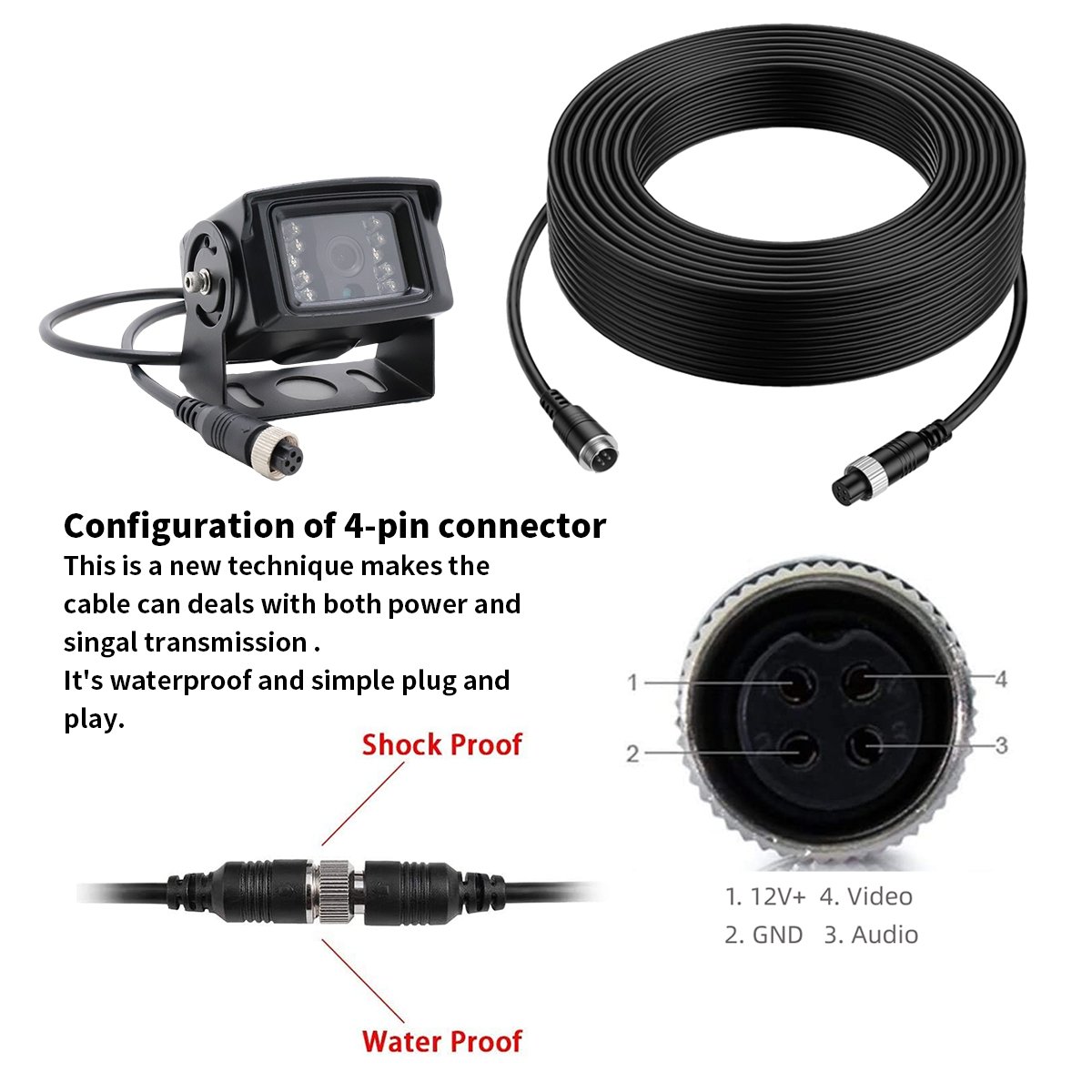 AI BSD Blind Spot Detection System Vehicle and Pedestrian Active Detection Anti Collision Warning Forklift Camera Monitor System
