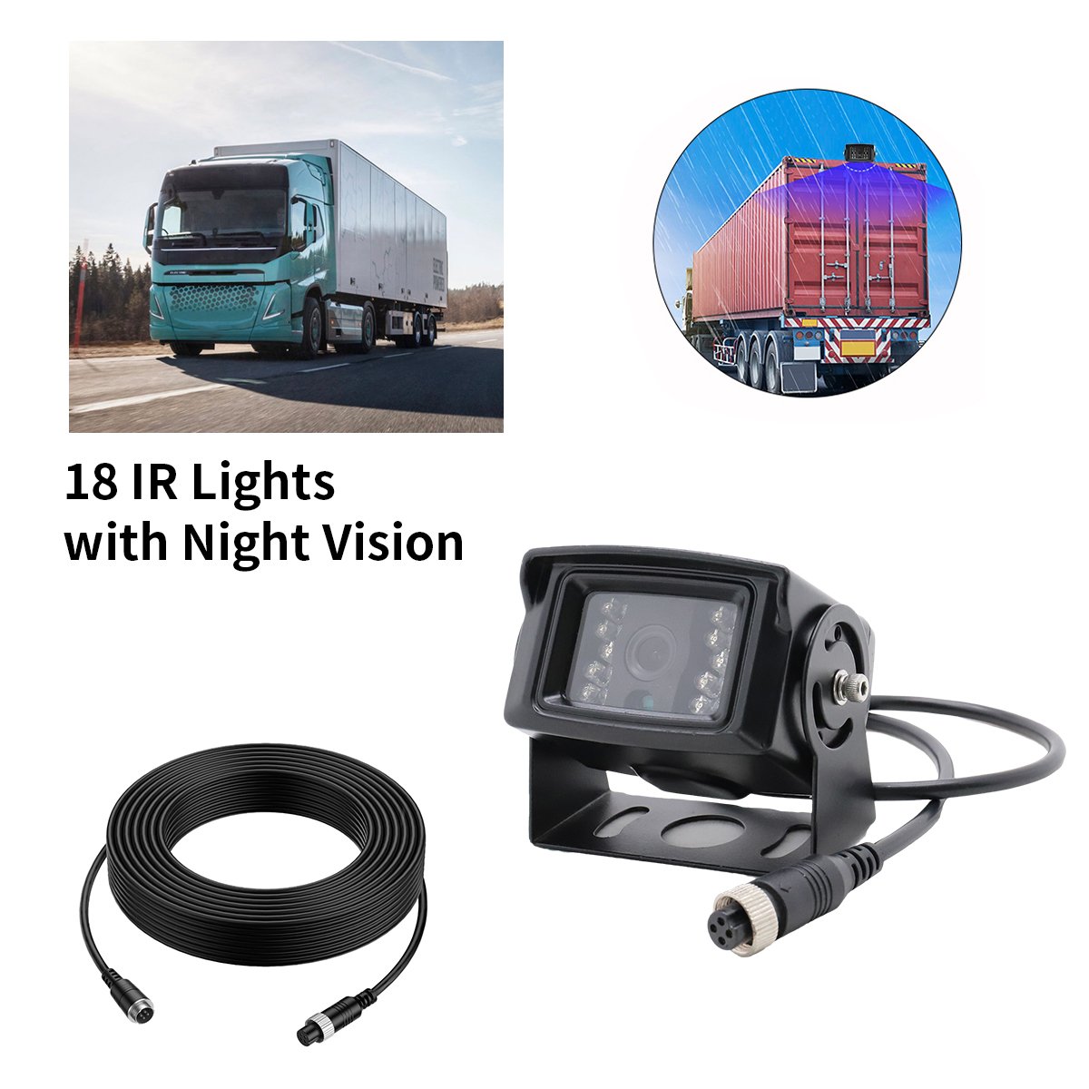 AI BSD Blind Spot Detection System Vehicle and Pedestrian Active Detection Anti Collision Warning Forklift Camera Monitor System