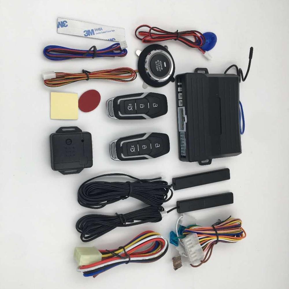 Wholesale Auto Passive Keyless Entry PKE Alarm System With Push Button Start Stop 12V in South American Market