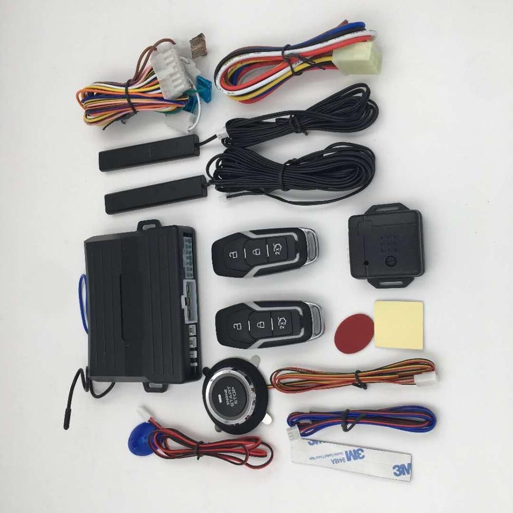 Wholesale Auto Passive Keyless Entry PKE Alarm System With Push Button Start Stop 12V in South American Market