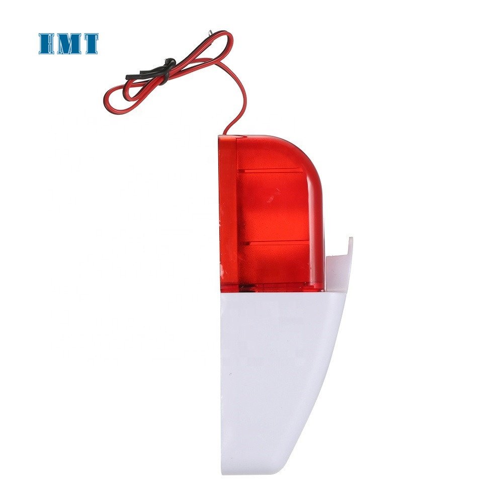 Factory 110dB Mini Wired Cheap Price 12V Wired Buzzer Alarm Strobe Siren Fire Alarm High Loud Low Loud Strobe Siren