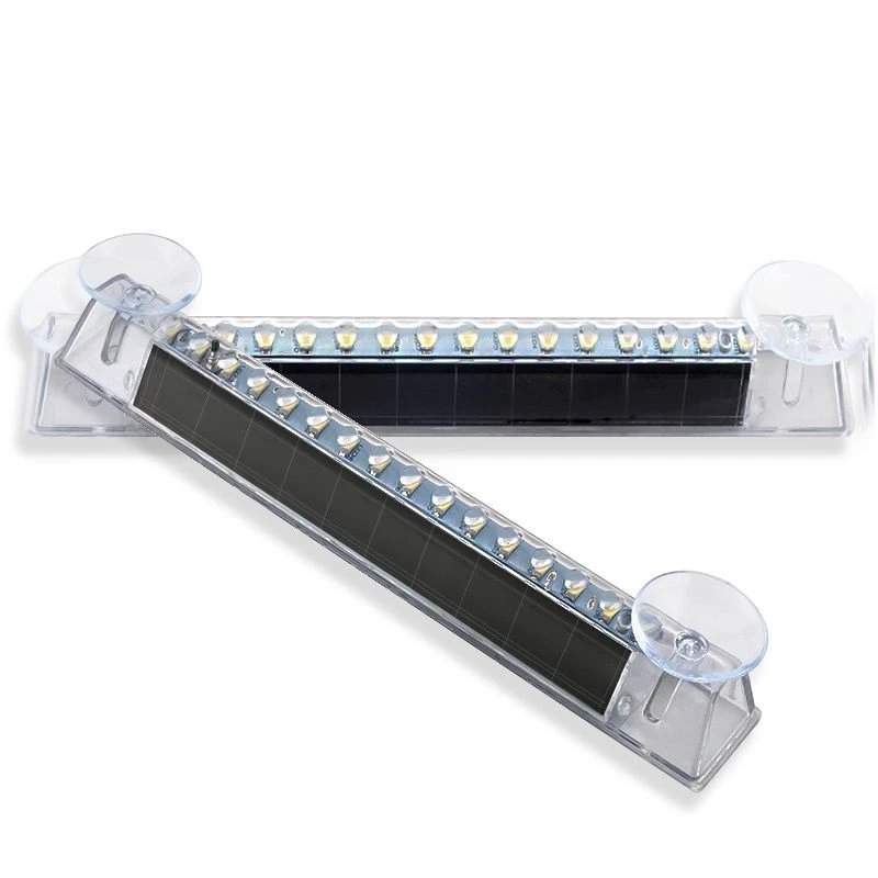 Auto External Lights Wireless Car LED Alarm Side Marker Indicator Universal Car Solar Flashing Low Trailer Rear Warning Light