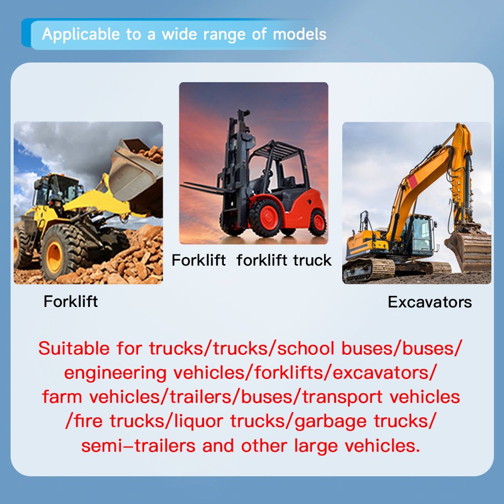 LED Light Intelligent Forklift System Car Alarms Features Blind Spot Area Alarm Reverse Video Radar Detection Collision