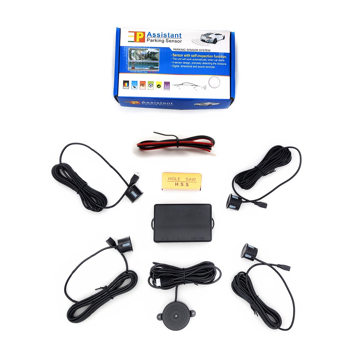 Car Reverse Rear View Backup Parking Sensor with Buzzer Radar Alarm Sensor Kit