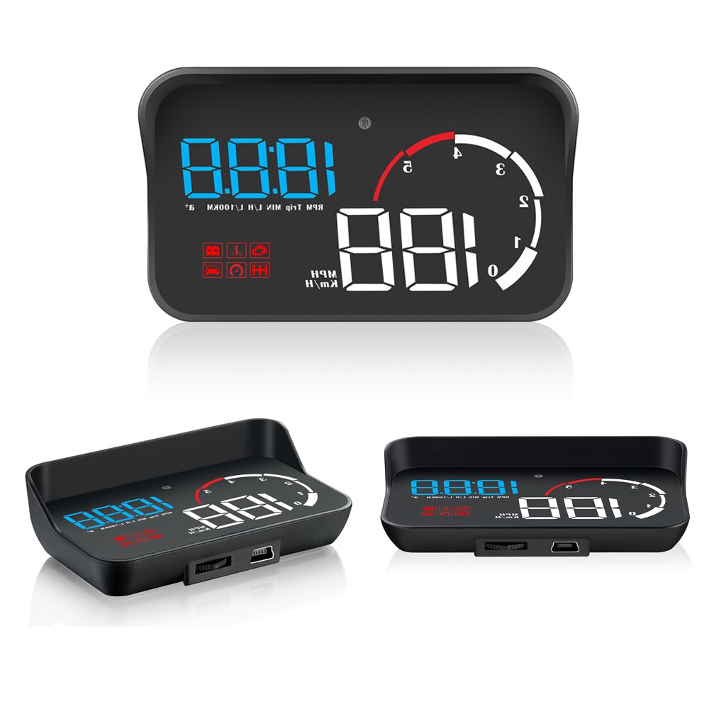 NEW Multifunction M10 Car OBD2 HUD Head up Display Projector Car Over Speed Alarm Water Temperature Rotating Speed Display