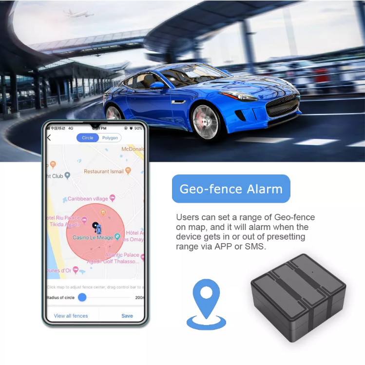 Gps Sos tracker ABS Plastic Motorcycle Gps tracker AIKA App Free Use Magnetic Gps tracker Vibration Alarm