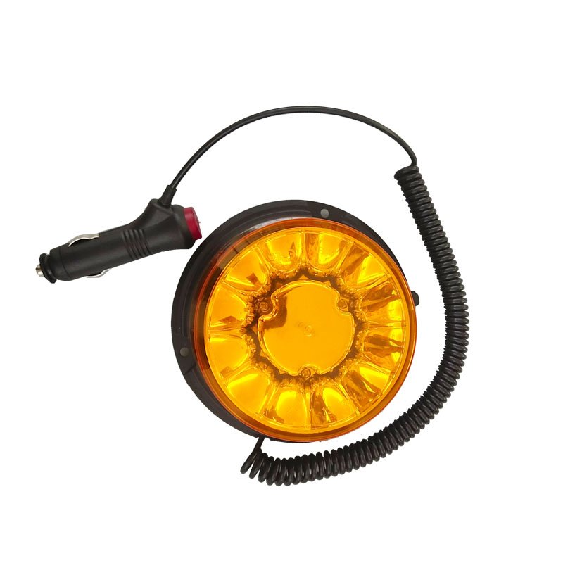 LED Traffic Warning Light 12V Car Alarm & Signal Magnetic Roof Burst Flashing Light Check for Forklift