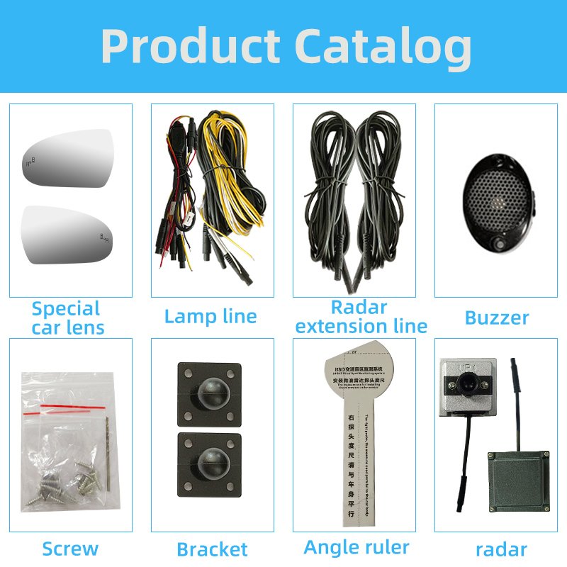 For Hyundai Tucson Elantra Accent Driving Aid Warning 24Hz Microwave Sensor Detection BSD Blind Zone Monitoring System Bsm Bsa