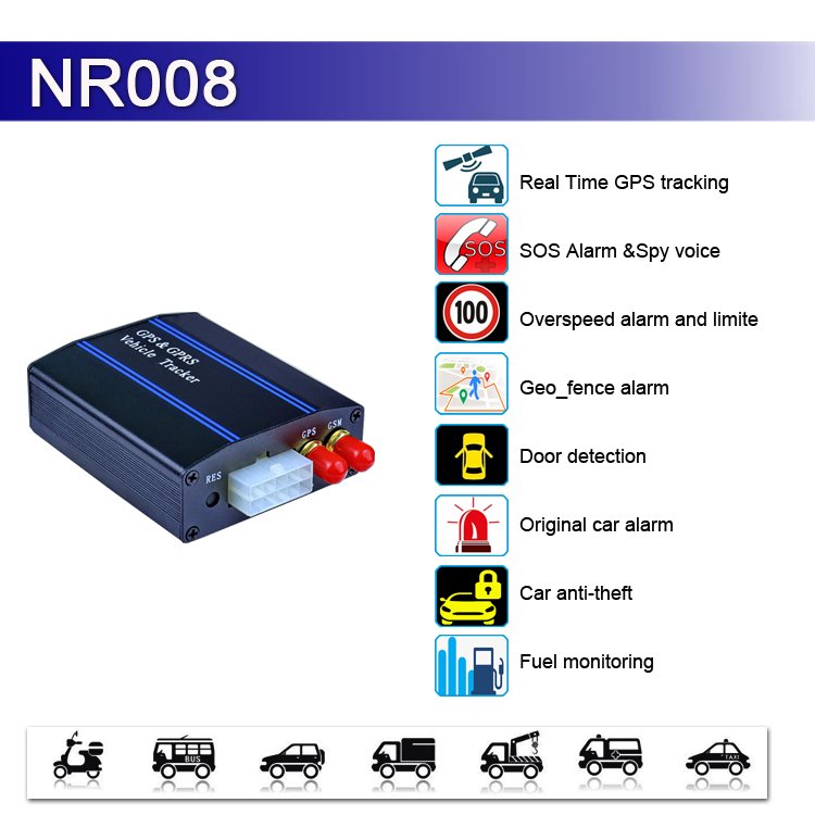 Fuel Monitoring GPS Tracking Device With Alarm for Car /truck/vehicle With SOS Button spy Voice Vehicle Tracking System