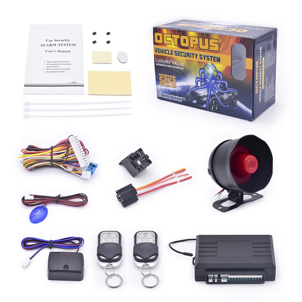 OCTOPUS Car Finding Car Alarms Anti-theft Car Alarm Security System Kit for African Market