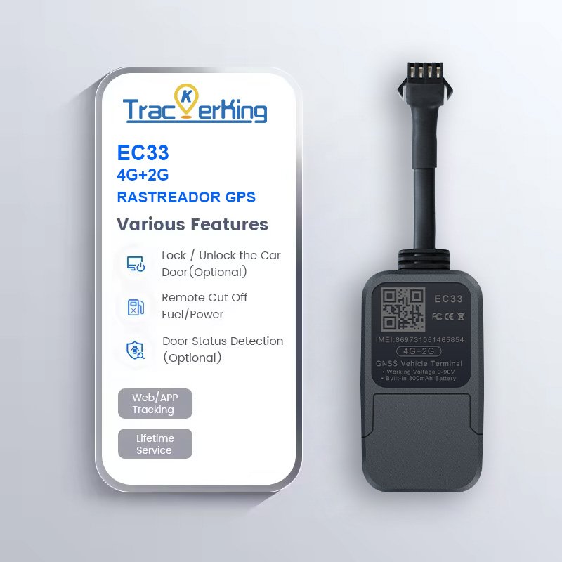 Motorcycle Car GPS Tracker 4G+2G Smart Mini Positioning EC33 Factory Price on Sale