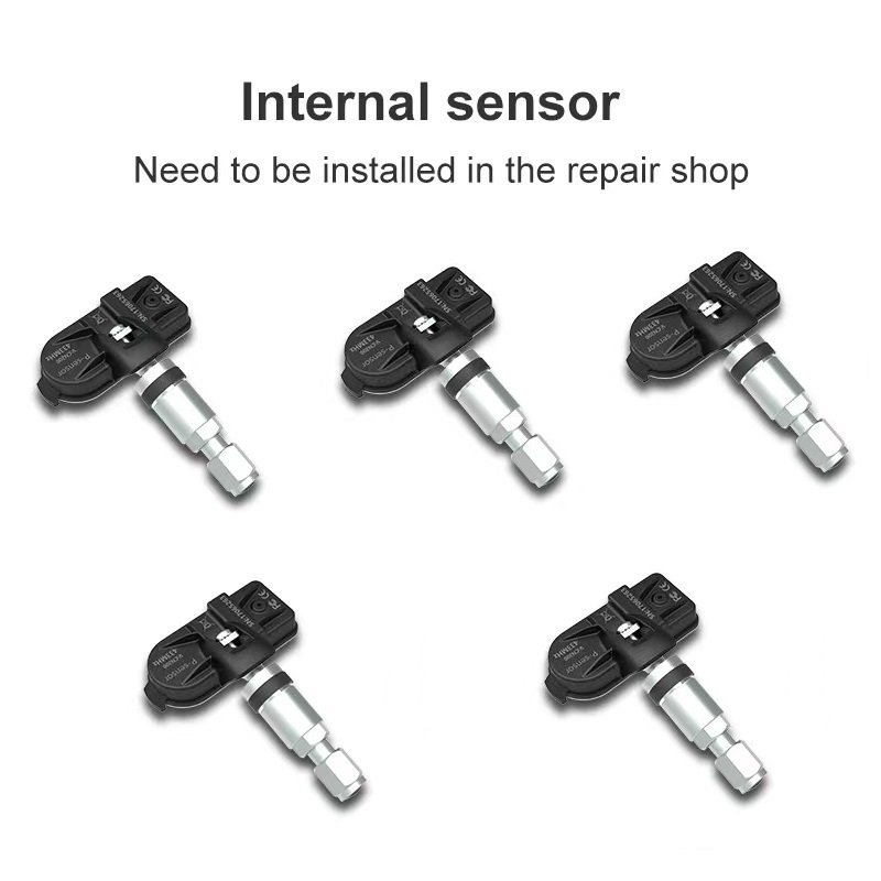 CAR Plug and Play TPMS USB TPMS 5 Wheels Internal Sensor Spare Tire Pressure Monitoring System for Android Navigation Player