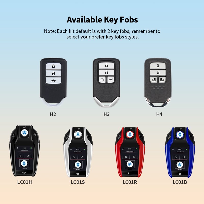 EASYGUARD Semi-plug Play Car Alarm System Suitable for FIT/ XRV/ GREIZ/ VEZEL/ GIENIA/ Acura MDX Passive Keyless Entry