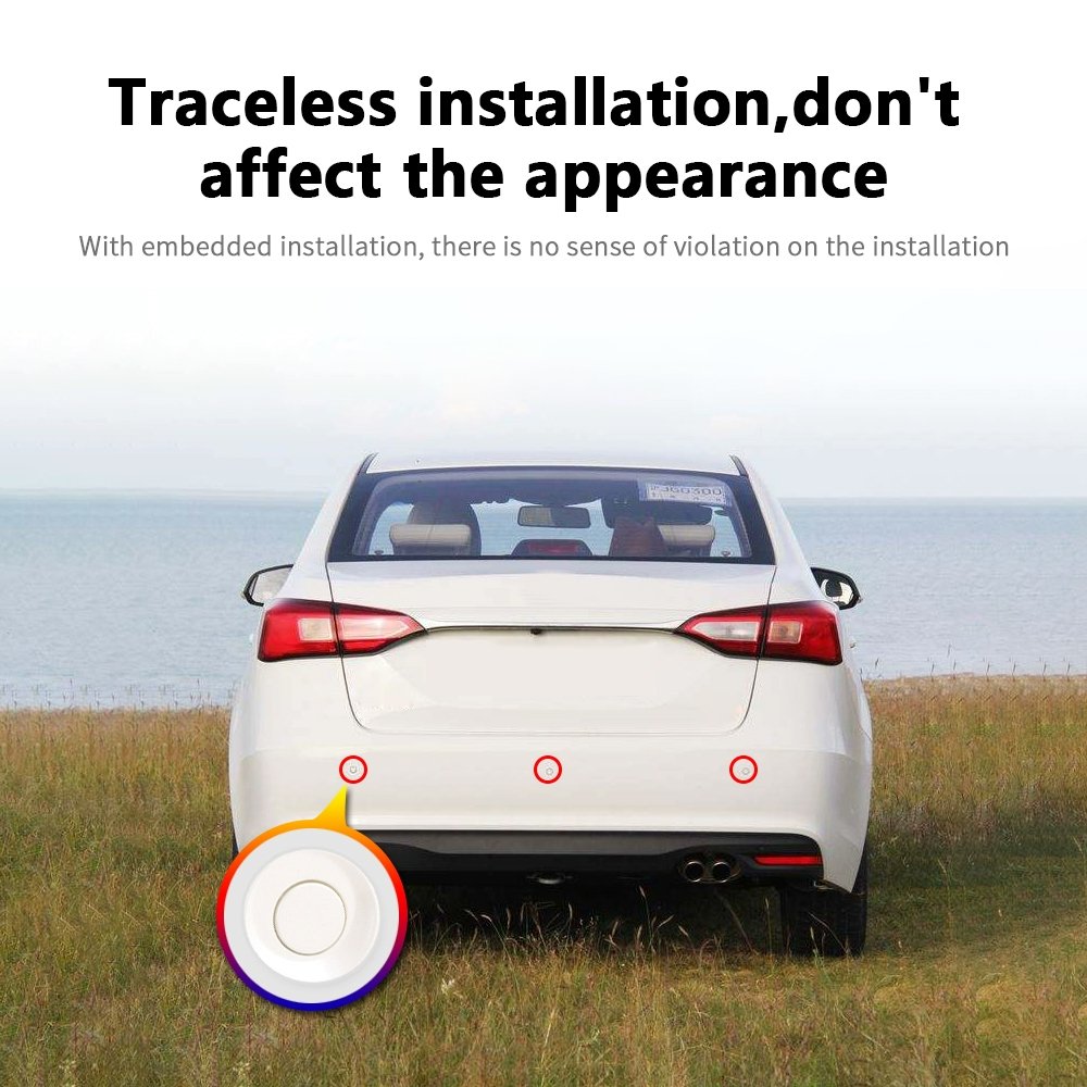 E-Too Hot Selling 18Mm 22Mm BiBi Reversing Parking Sensors Radar Detector Waterproof Led Car Parking Sensors Front and Rear