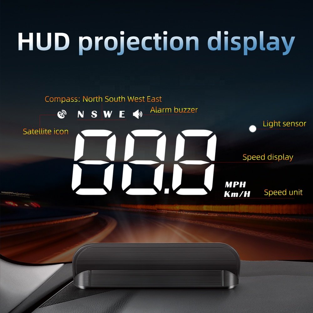 WiiYii Factory Direct Hot Selling M1 GPS HUD Speedometer Windshield Head up Display Car Accessories