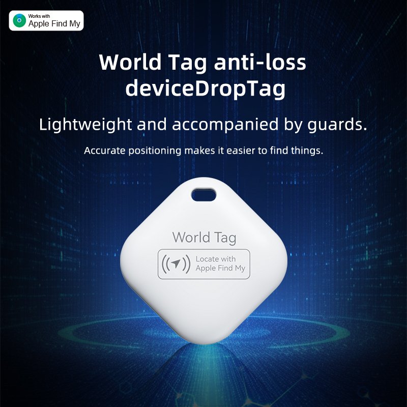 2024 Pet Locator Miniature Waterproof Anti-loss Alarm Device tracker Dog/cat Car Elderly Kids Tag for IOS apple Phone