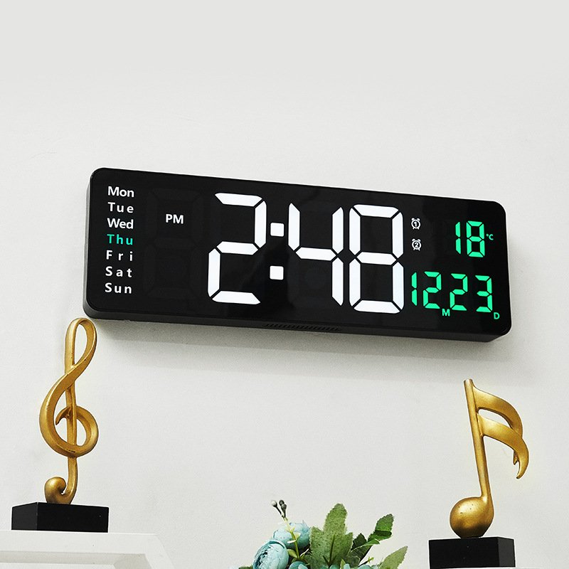 16 Inch Hot Selling Digital Clock LED Electronic Alarm Clock Simple Style Clock Suitable for Living Room and Bedroom