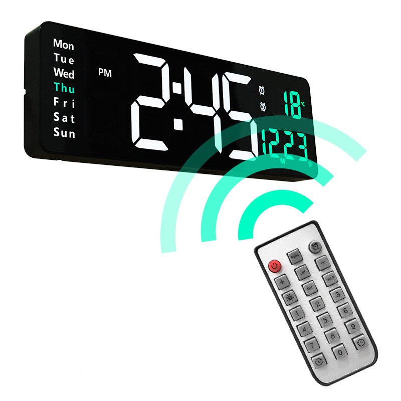 16 Inch Hot Selling Digital Clock LED Electronic Alarm Clock Simple Style Clock Suitable for Living Room and Bedroom