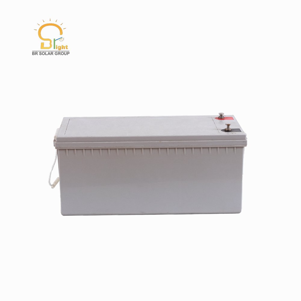 BR Solar Deep Cycle Gel Batteries 12v 200ah Sealed Gel Battery for Solar Power System