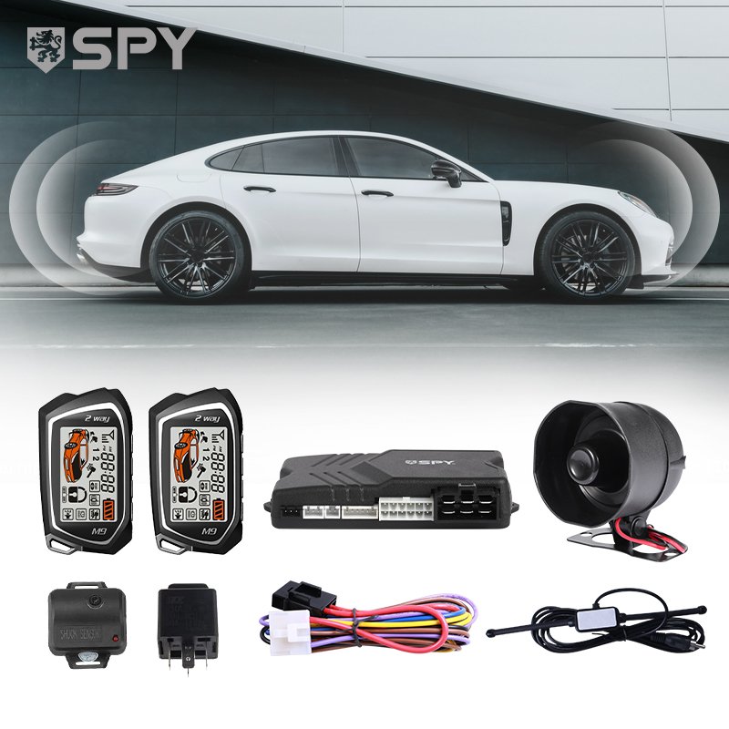 Auto Long Range Security Keyless Entry 2 Way Alarme Auto Car Remote Start Alarm Bt tracker System spy